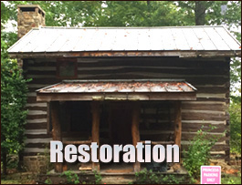 Historic Log Cabin Restoration  Natural Bridge Station, Virginia